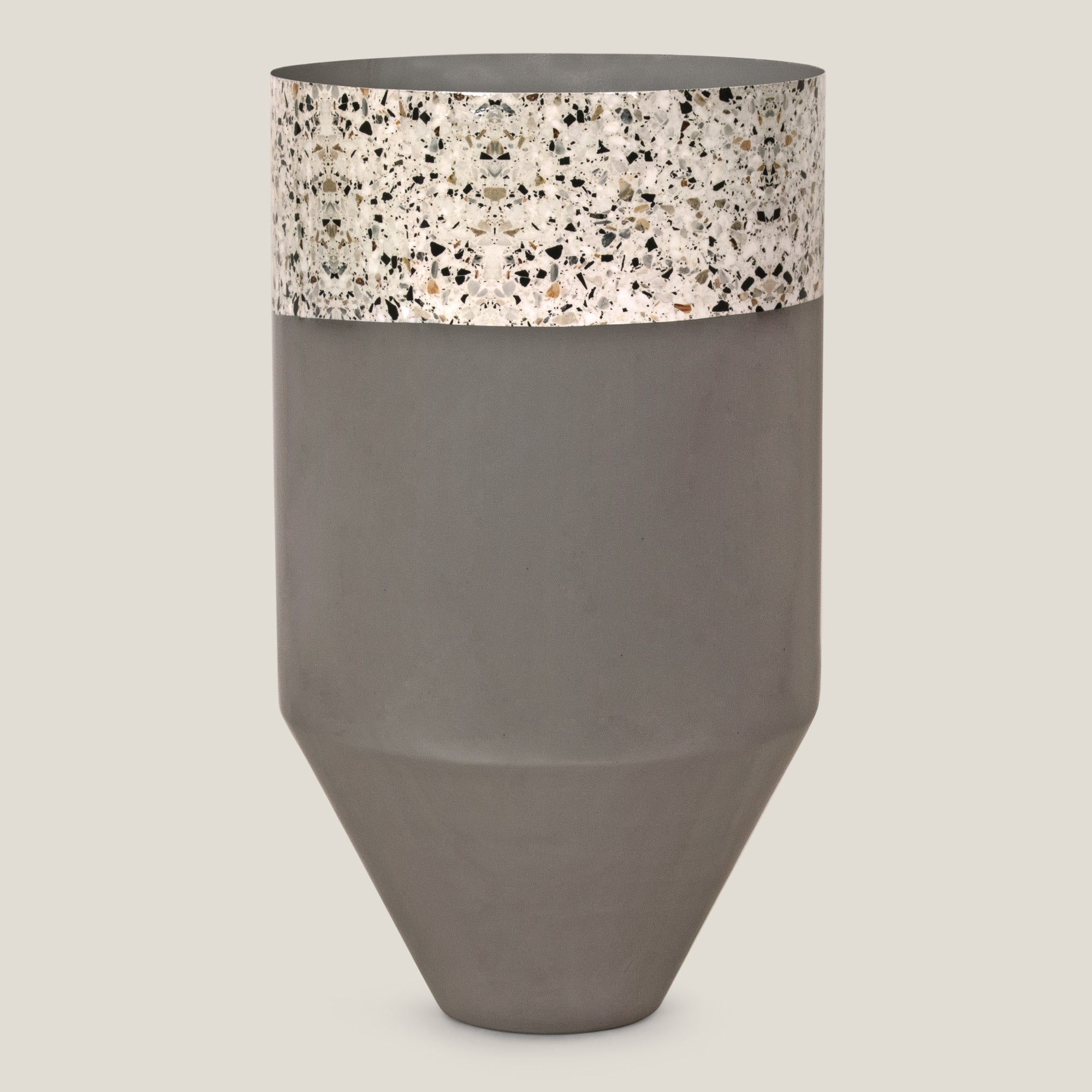 Speckle Terrazzo Grey Planter L