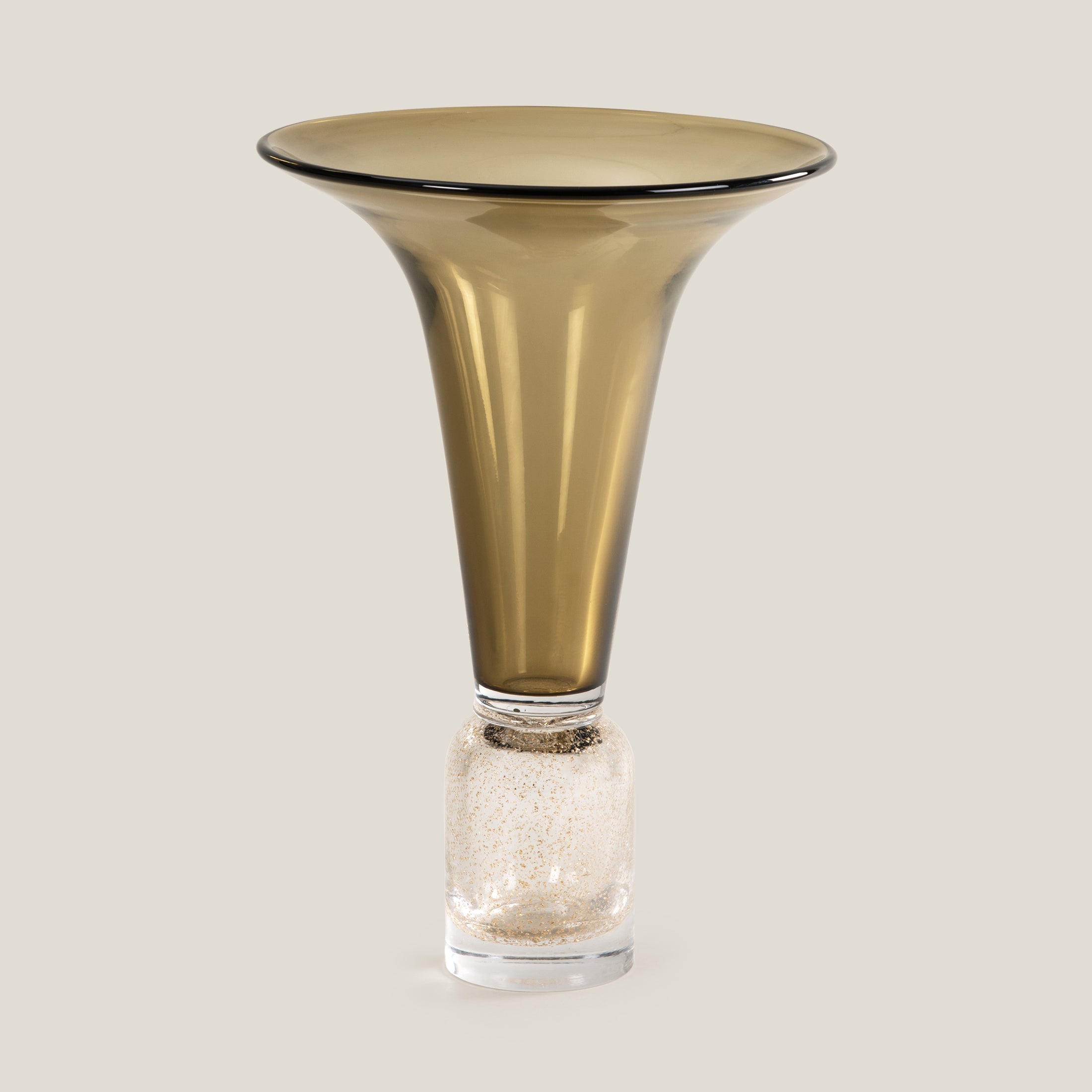 Stardust Brown Glass Vase