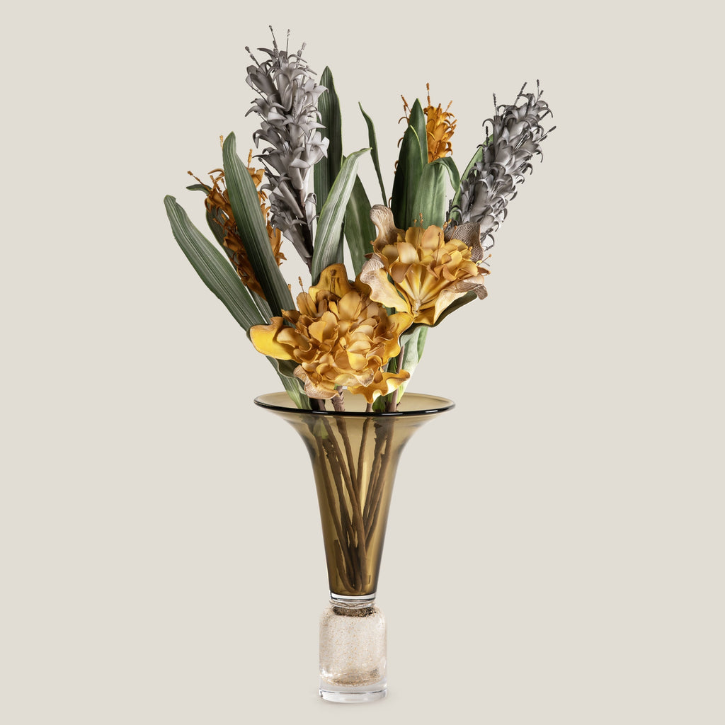 Stardust Brown Glass Vase