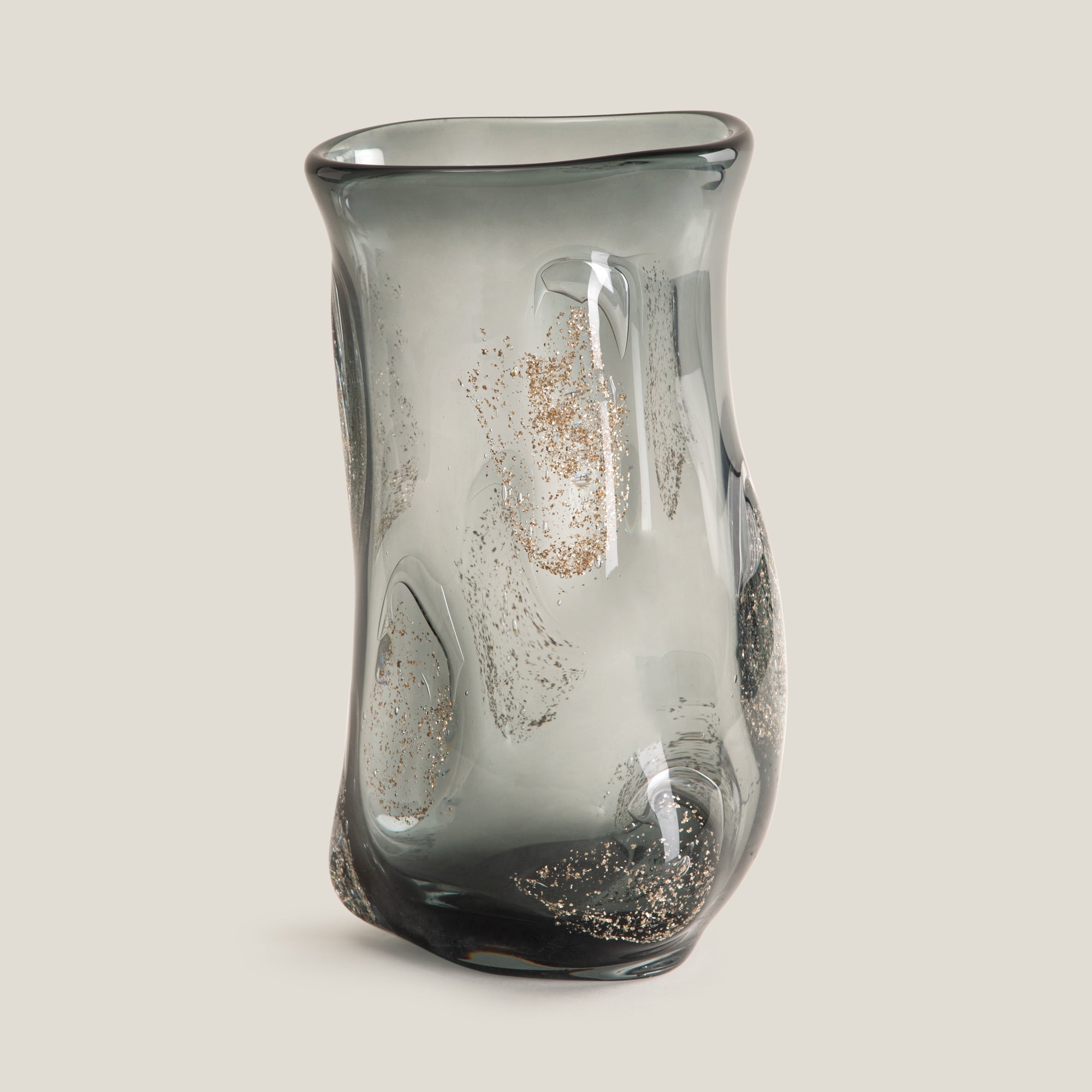 Cendre Grey Glass Vase